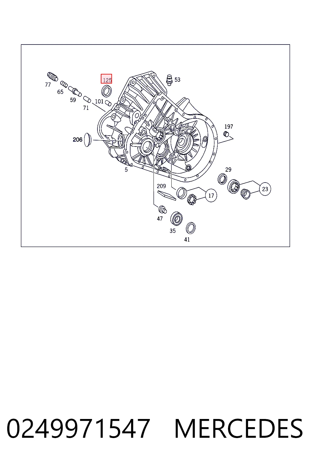 0219975647 Renault (RVI) Retén del semieje delantero derecho