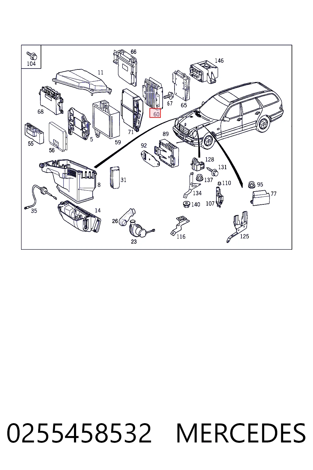 Unidad de control del motor  Mercedes S sedán (W220) (1998 - 2005) precio, desde 72,60 EUR