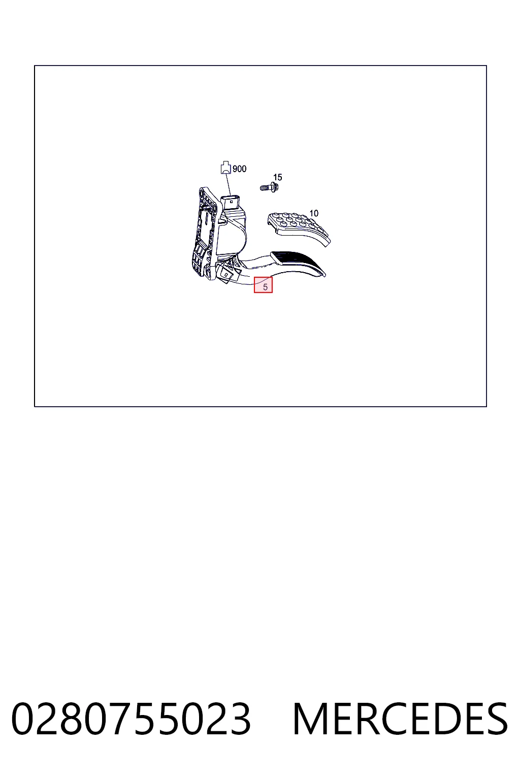 280755023 VAG Pedal de aceleracion