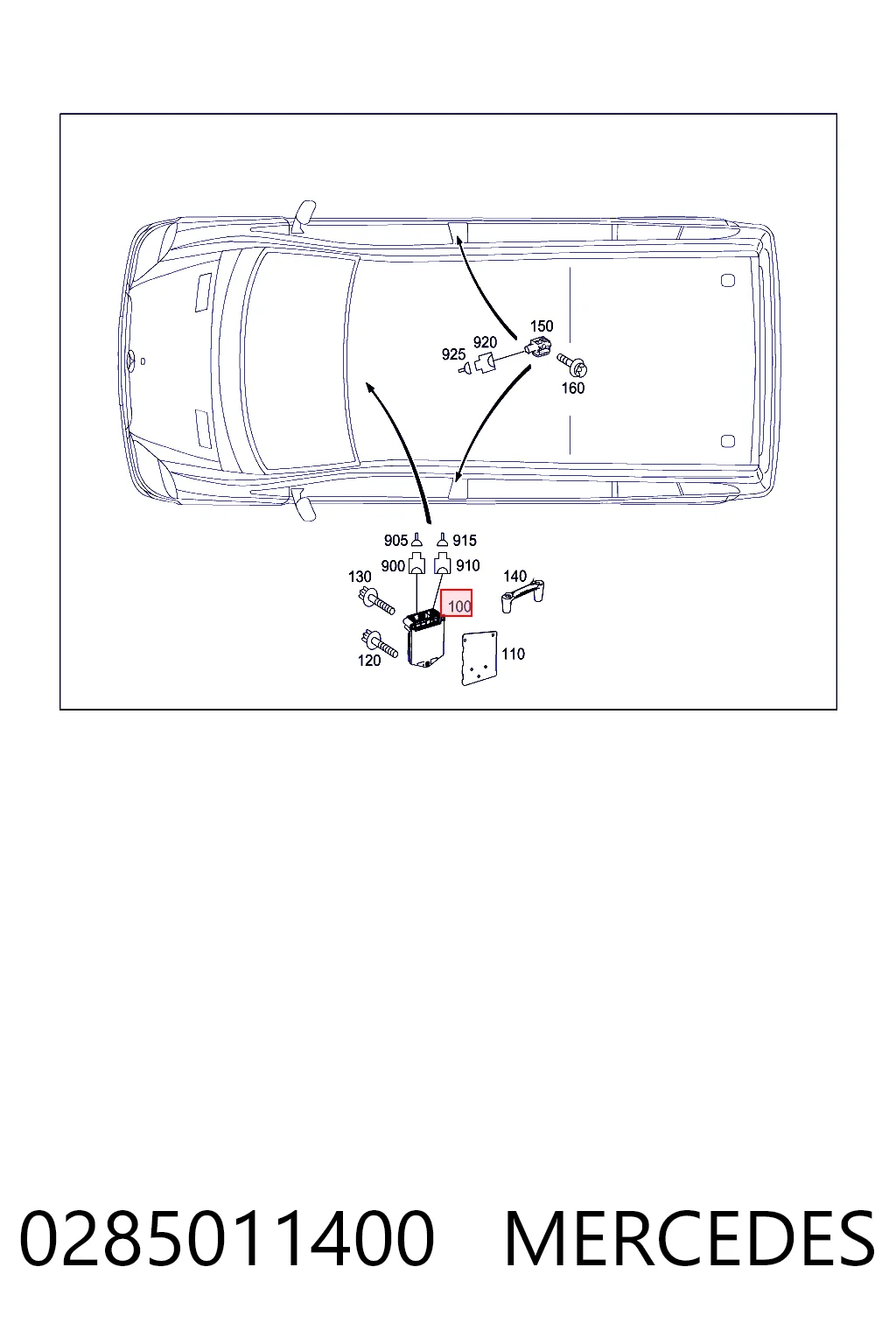 A9069005701 VAG Módulo de control de airbag