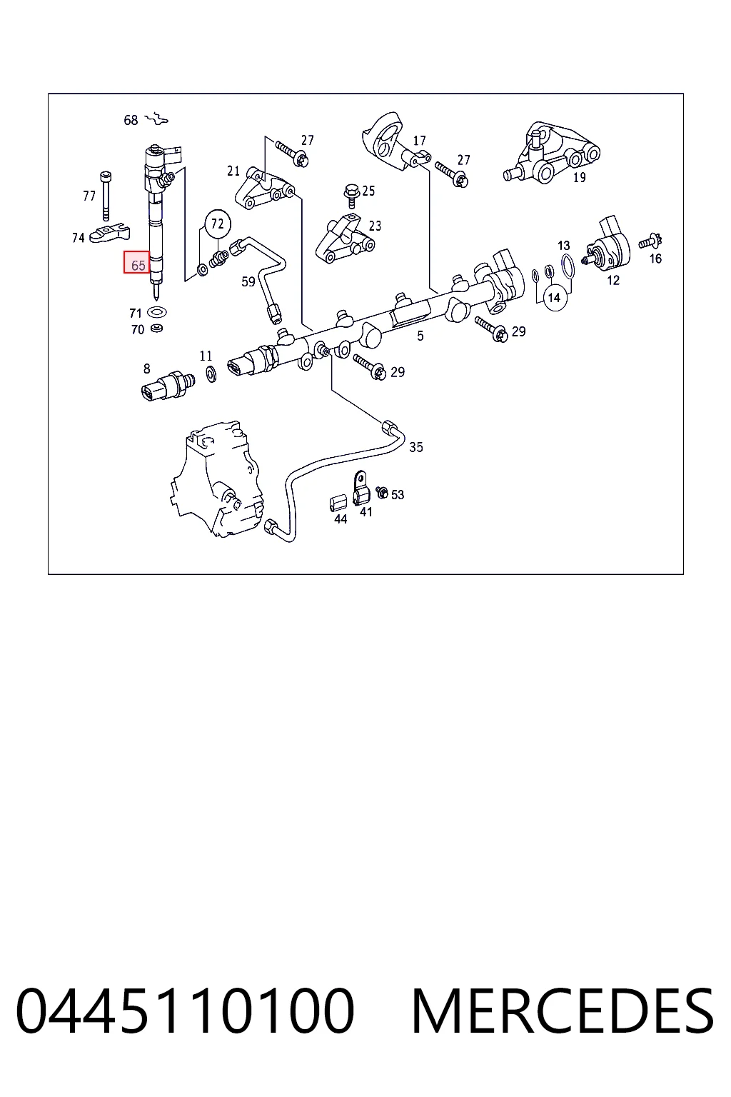 Comprar 0445110100 VAG Inyector
