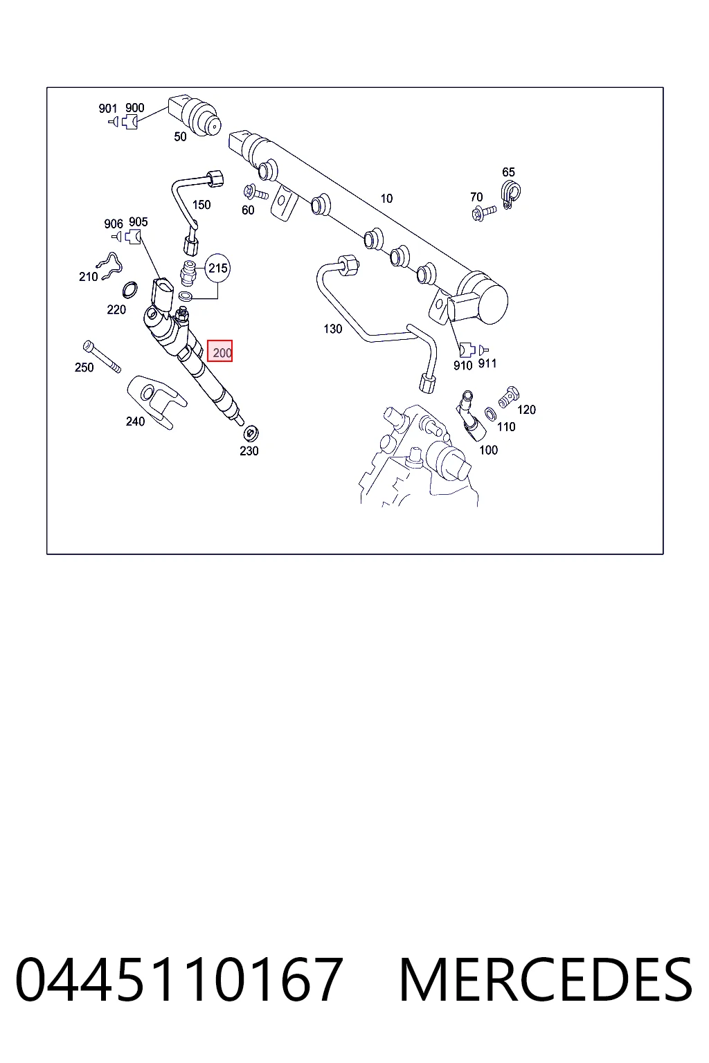 A6400700787 VAG Inyector de combustible
