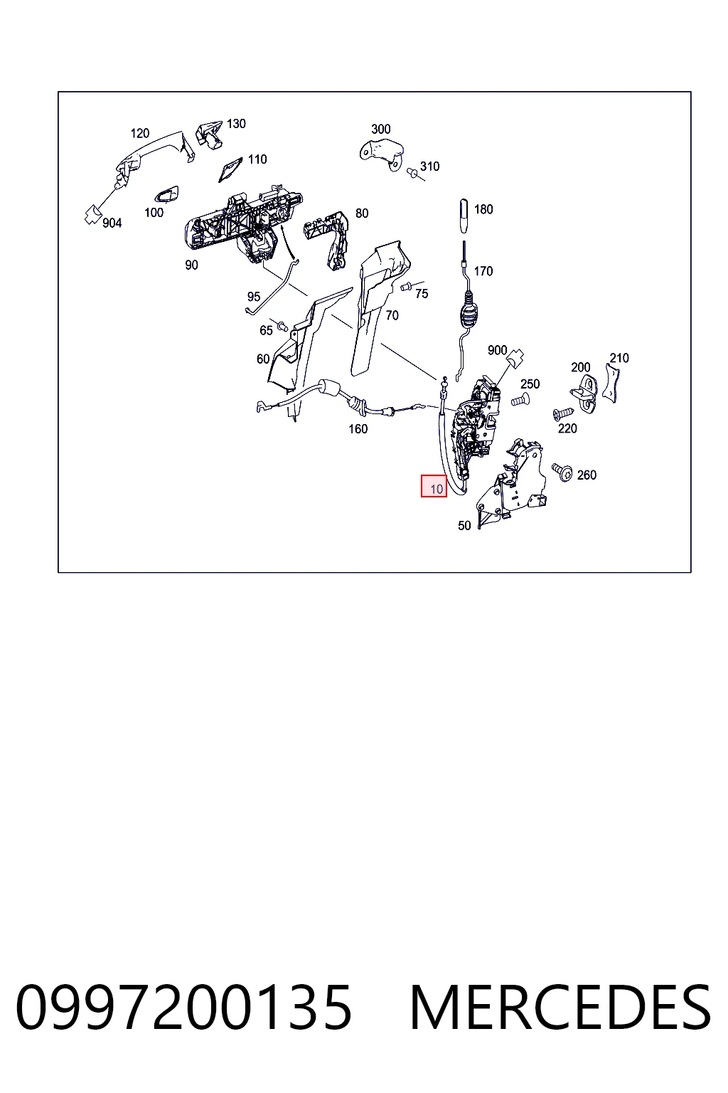 Cerradura Mercedes GLK SUV (X204) (2008 - 2015) precio, desde 59,53 EUR
