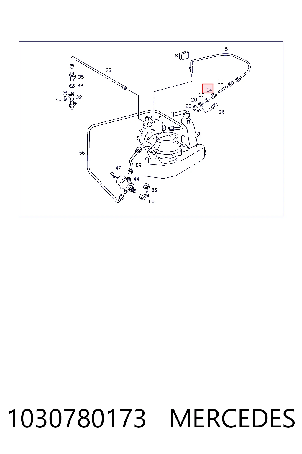 Kit de reparación del inyector Mercedes E  (1987-1993)