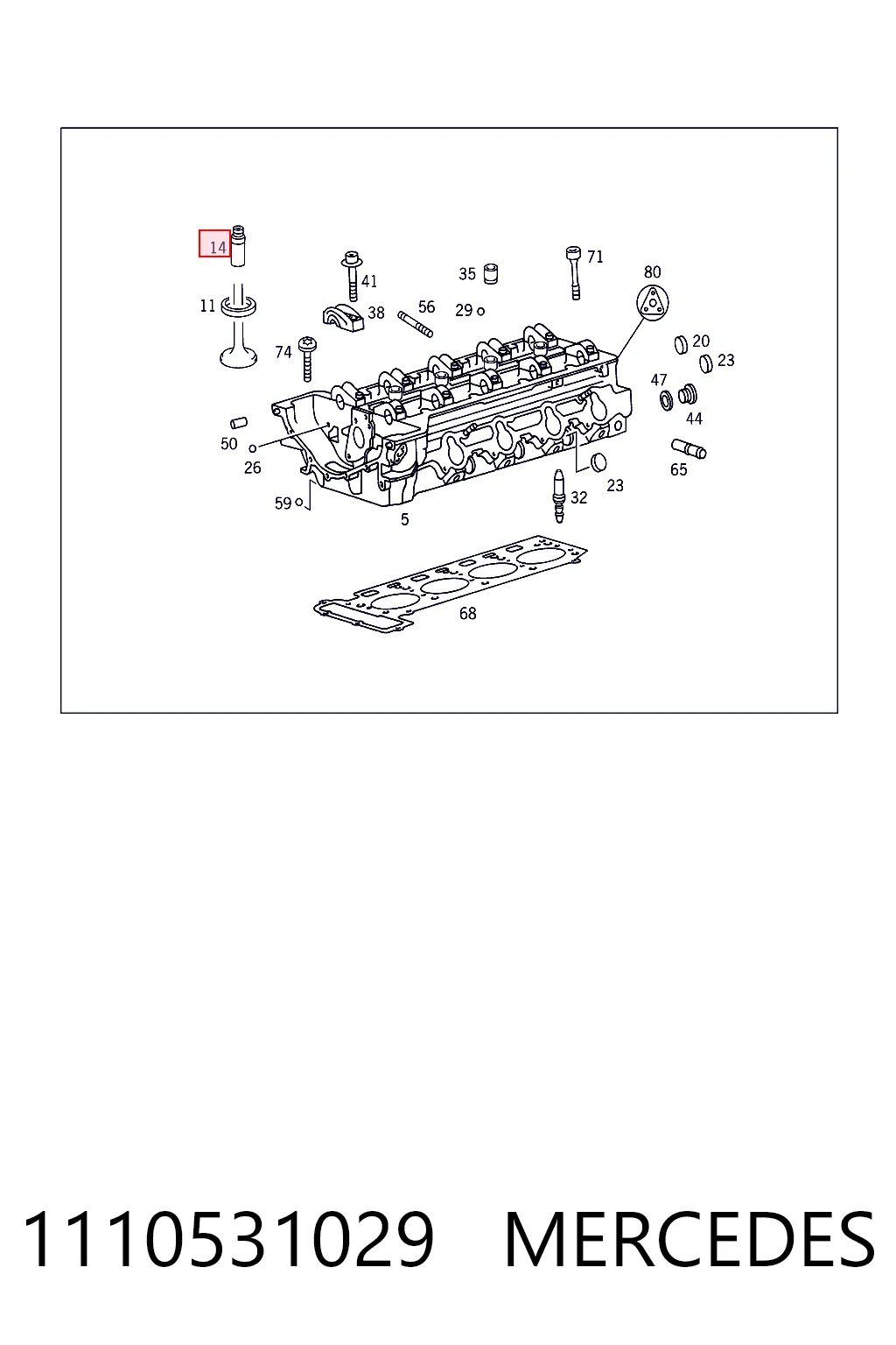 Comprar Guía de válvula Mercedes E  S124