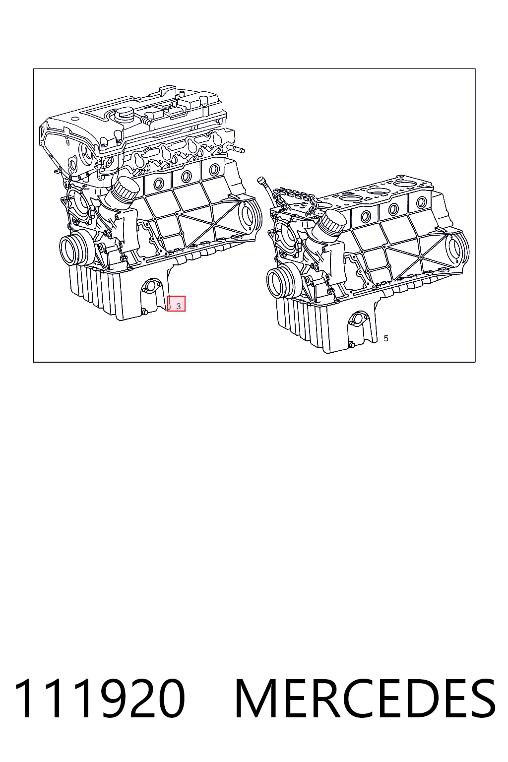 111920 Mercedes Motor completo