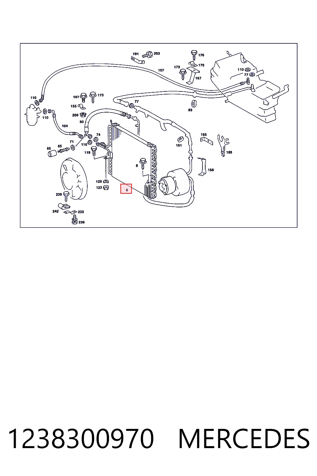 Comprar Condensador aire acondicionado Mercedes E  W123