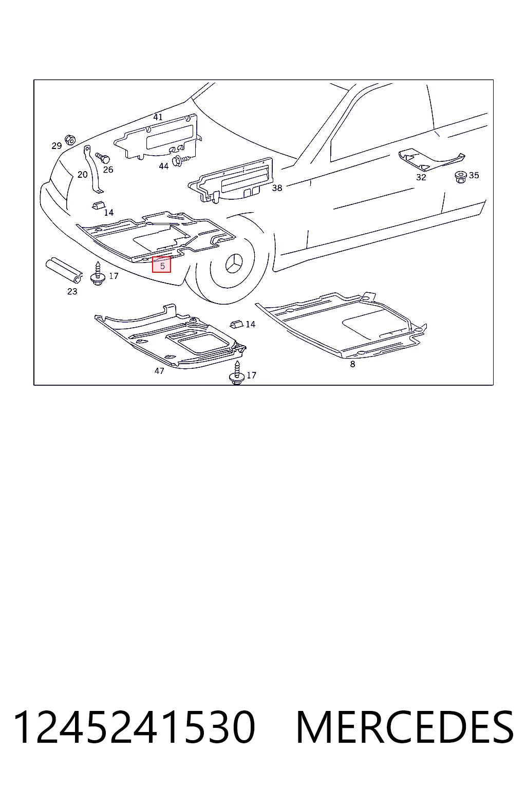 Protección de cárter Mercedes E sedán (W124) (1984 - 1993) precio, desde 51,15 EUR