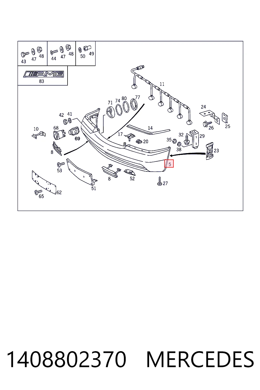 Comprar Defensa delantera S W140