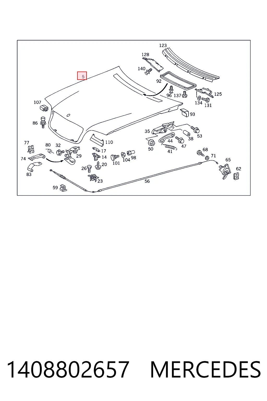 Comprar Capot S  W140