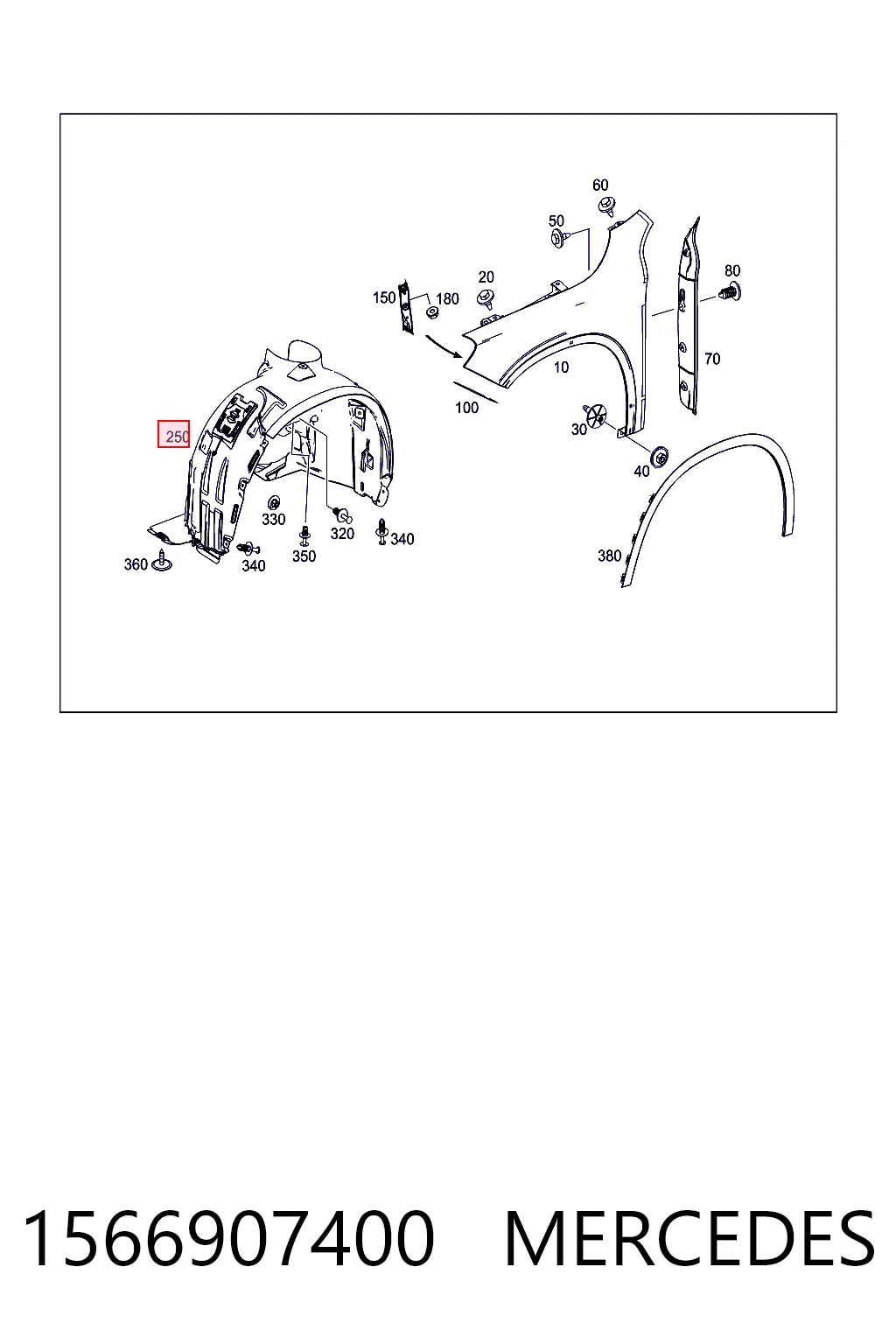 1566907400 Mercedes Paso rueda delantero derecho