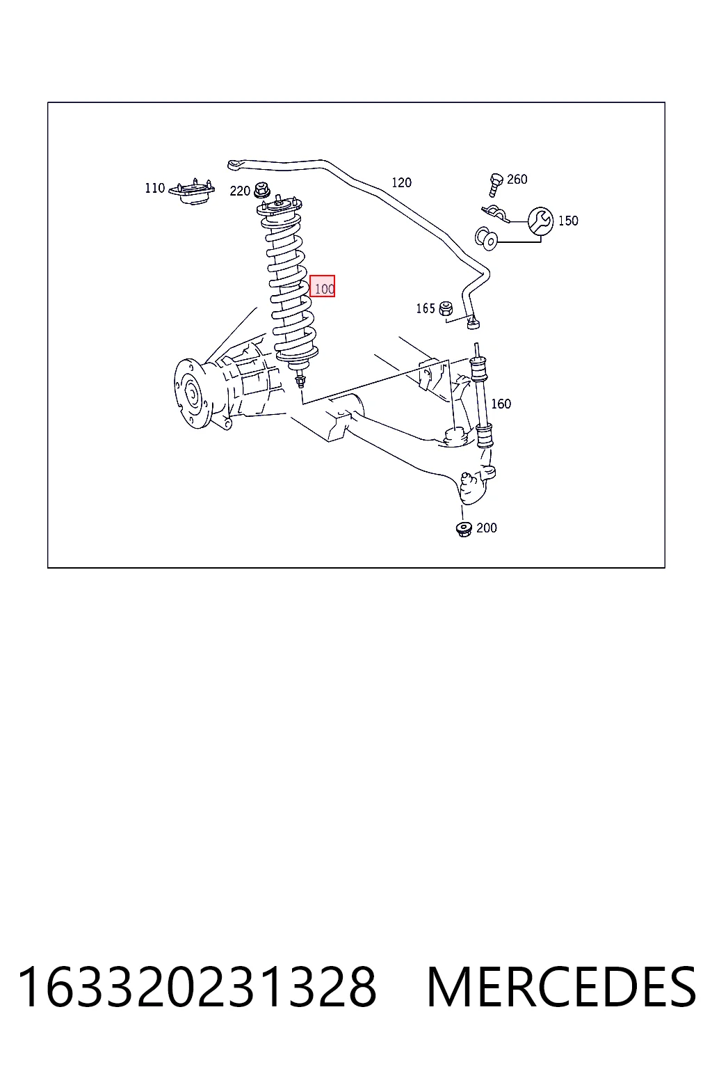 Amortiguadores traseros Mercedes ML/GLE  (W163)