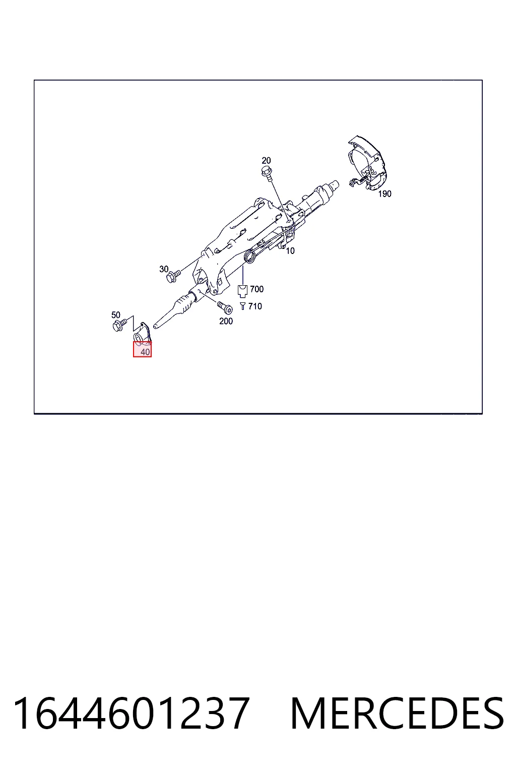 1644601237 Mercedes Cojinete de columna de dirección