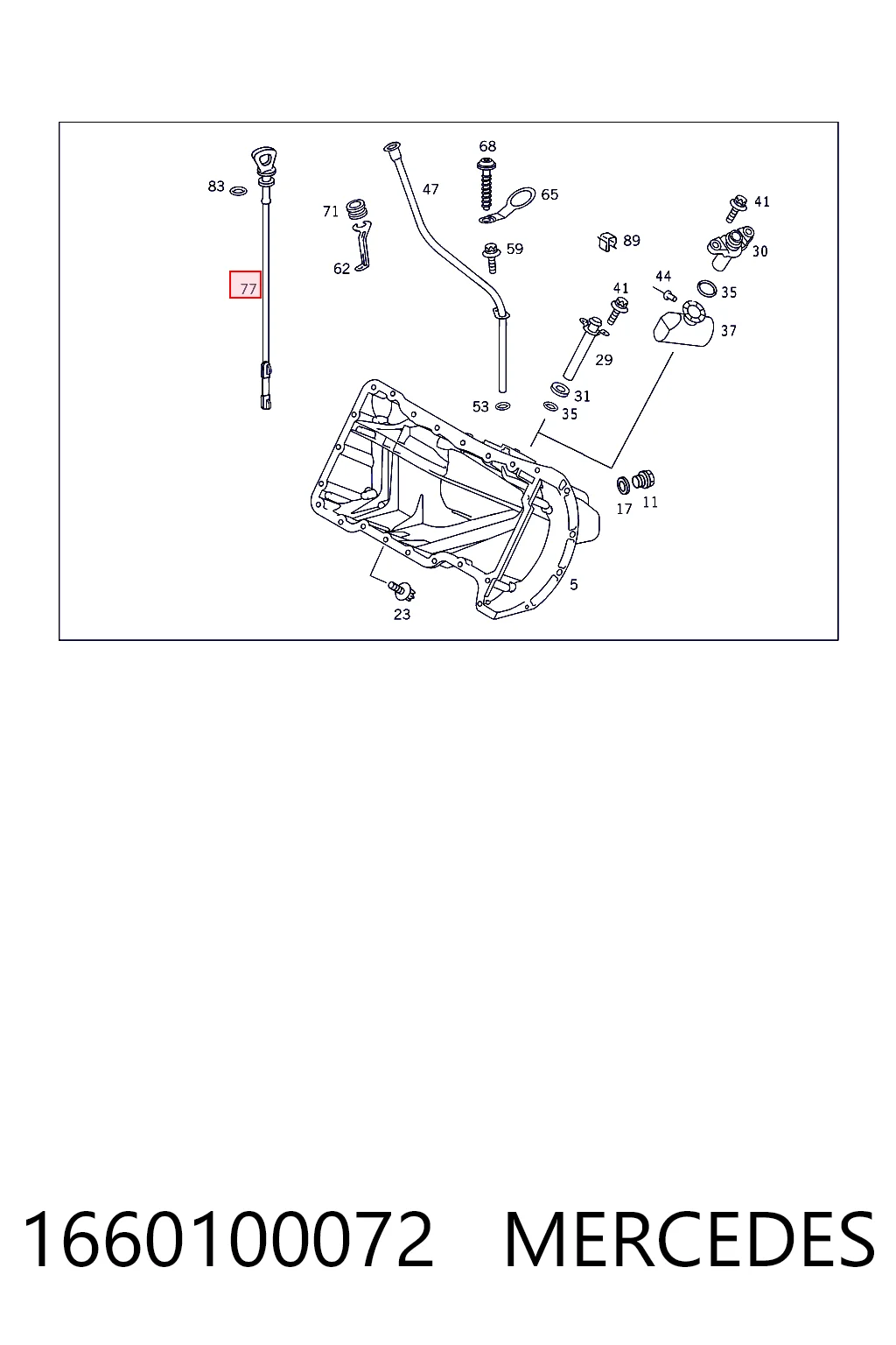 Medidor de aceite para Mercedes A  W168