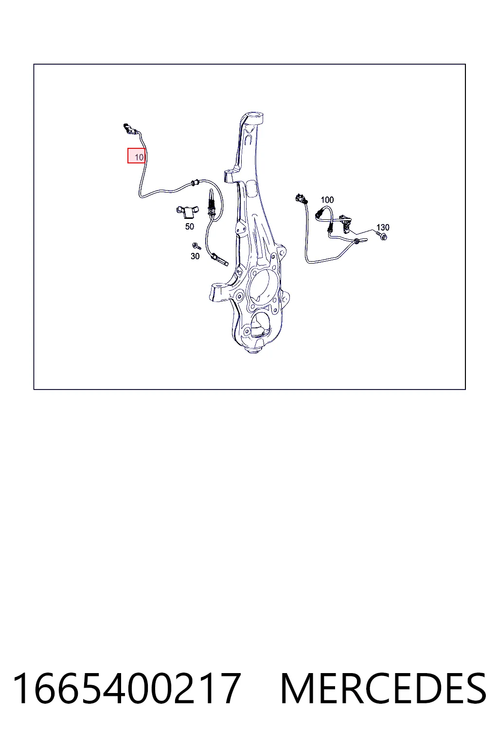1665400217 Mercedes Sensor de rueda abs