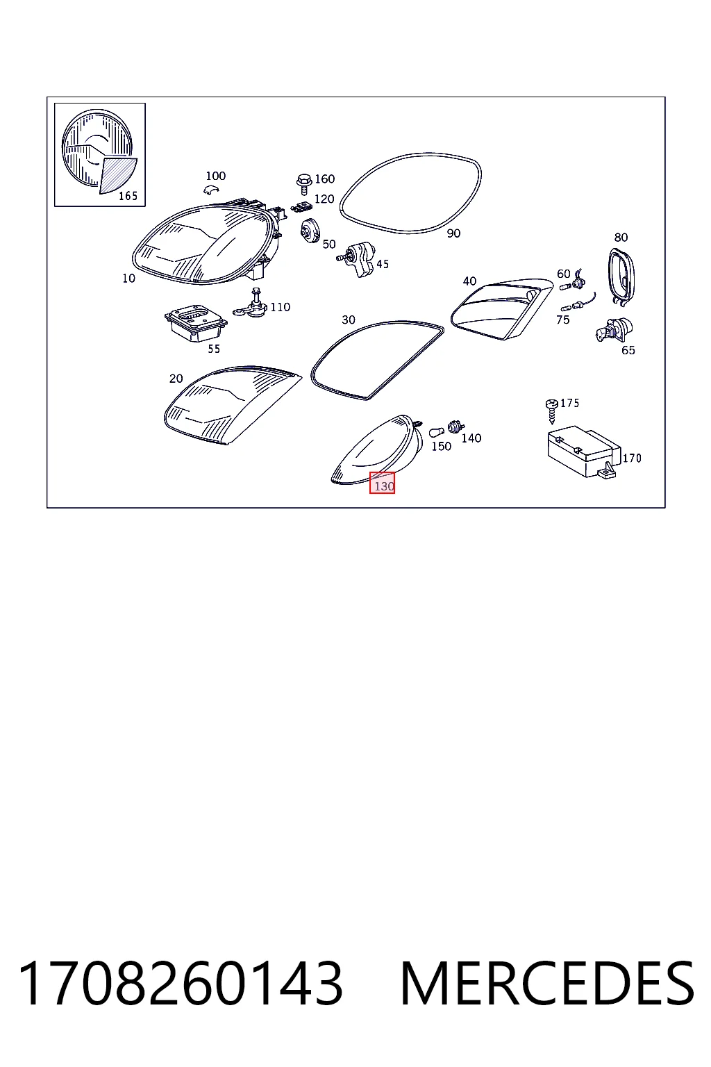 1708260143 Mercedes Intermitente izquierdo