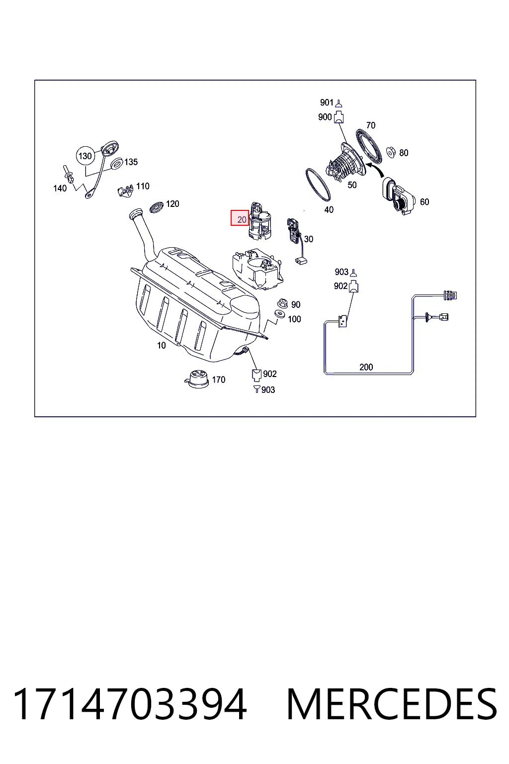 1714703394 Mercedes Módulo de alimentación de combustible