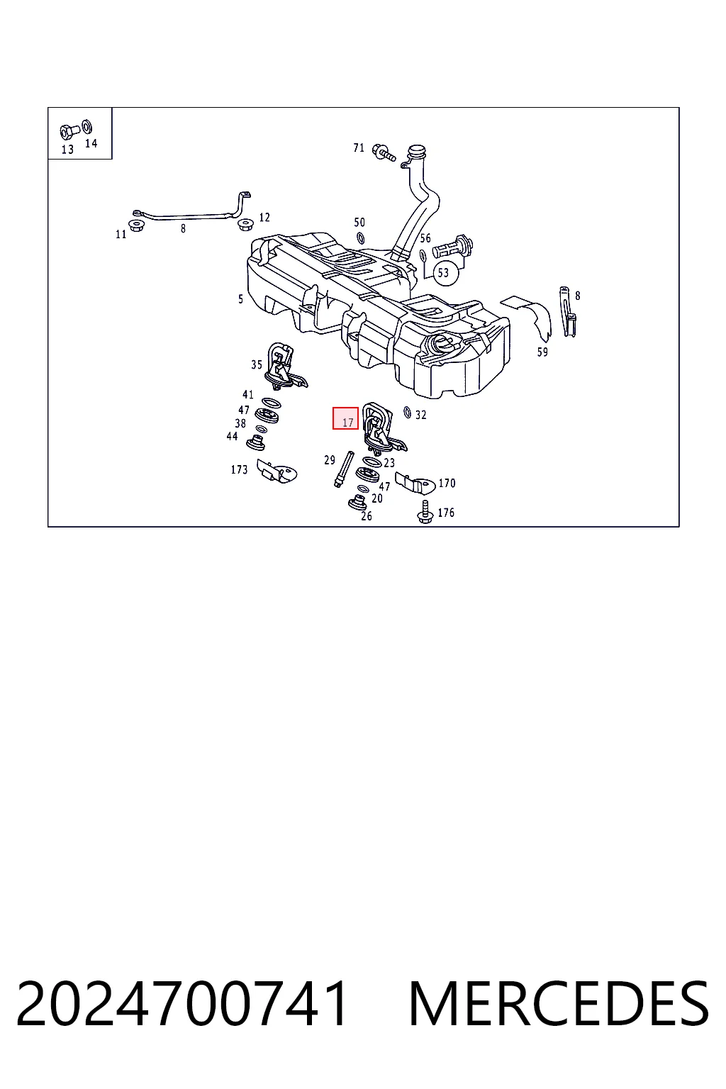 Módulo de alimentación de combustible Mercedes C  (1993-2000)