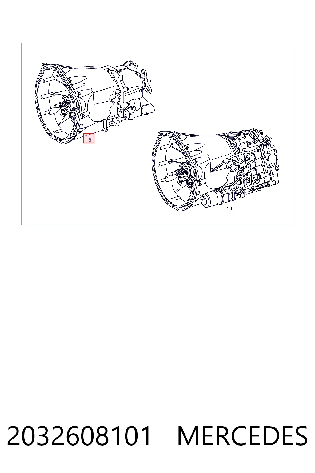 Transimisión manual para Mercedes CLK  C209
