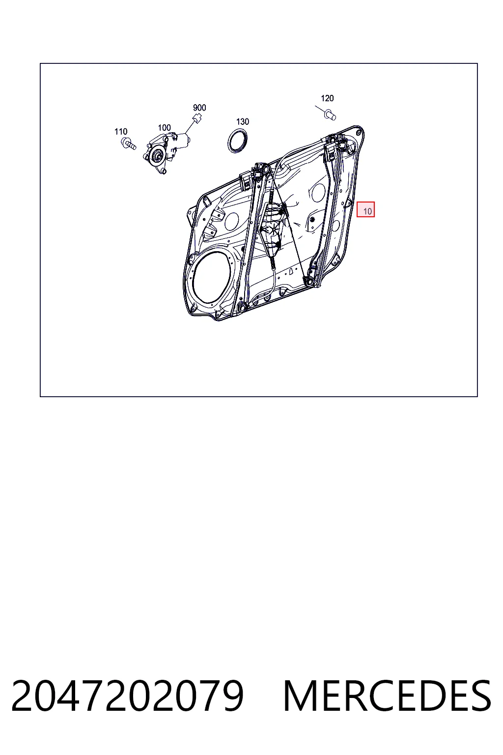 Mecanismo de elevalunas delantero derecha Mercedes GLK SUV (X204) (2008 - 2015) precio, desde 107,24 EUR