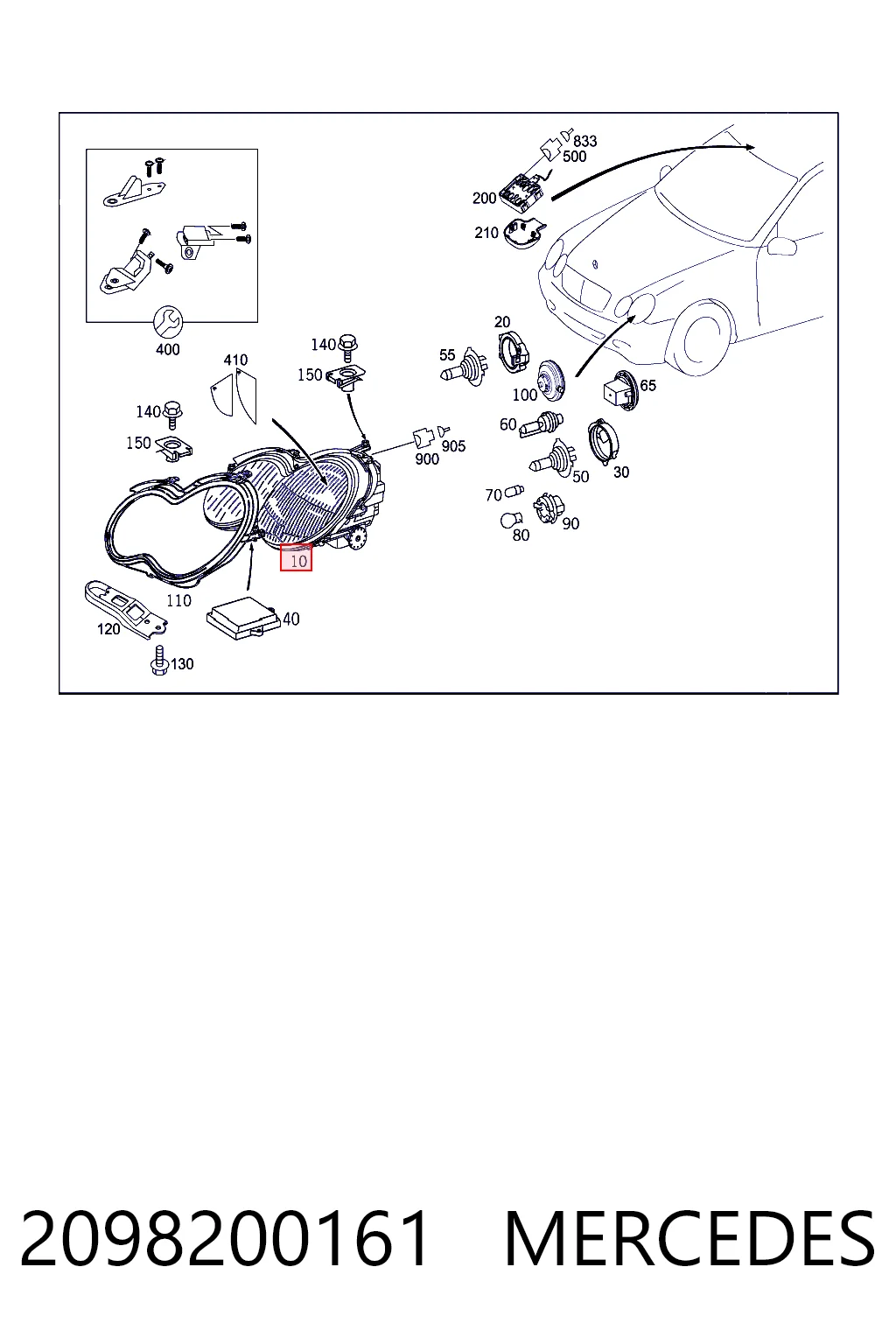 2098200161 Mercedes Faros