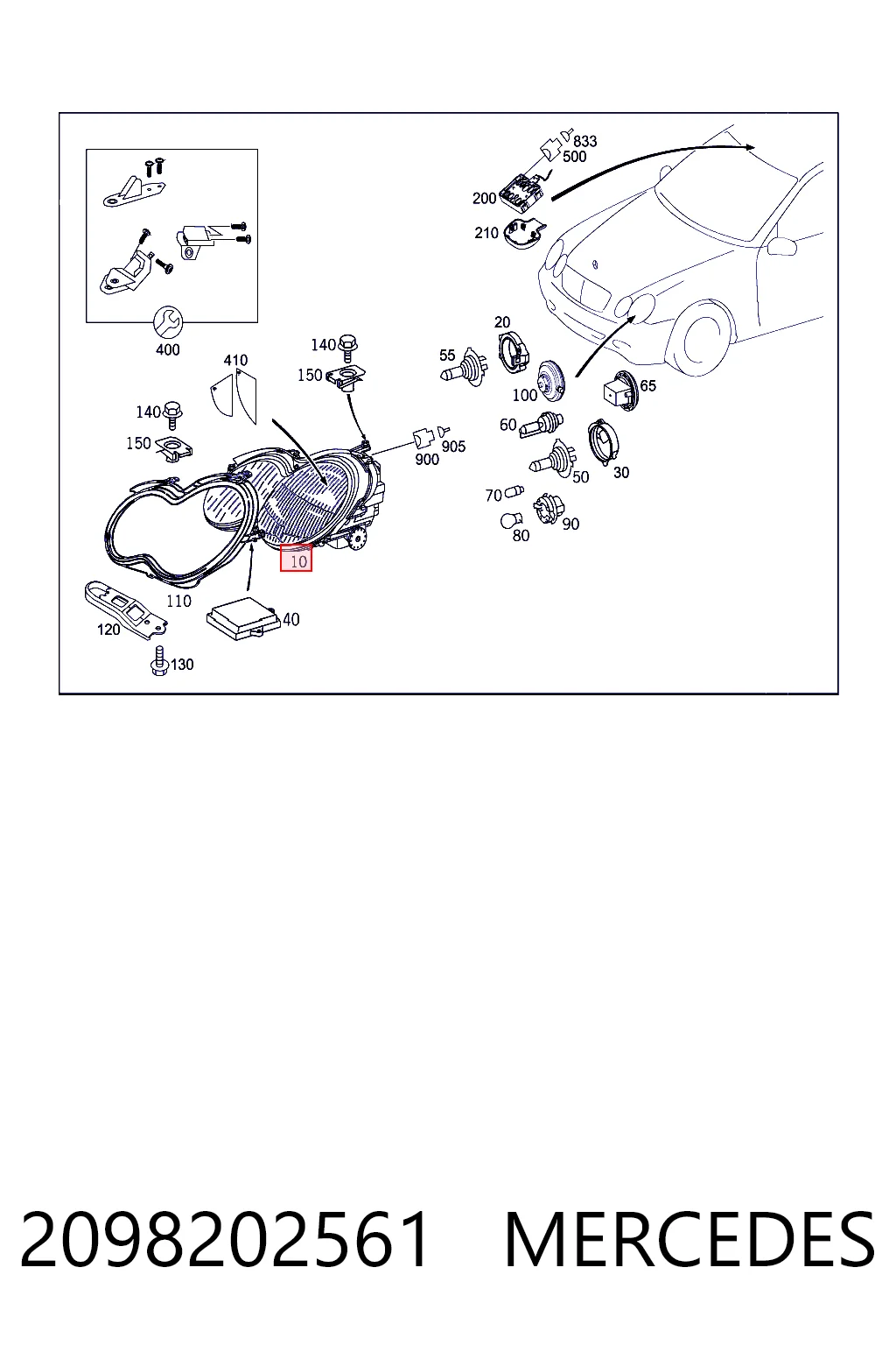 2098202561 Mercedes Faros