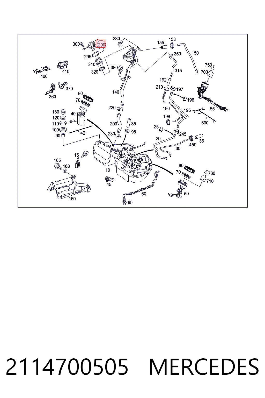 A2214700705 VAG Tapa tanque combustible