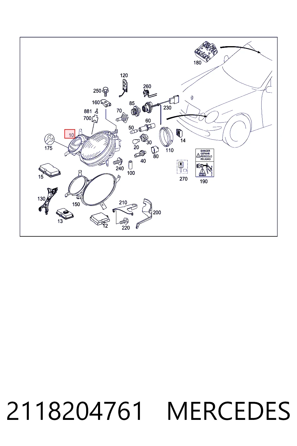 Comprar 5017091E Polcar Faro delantero izquierdo