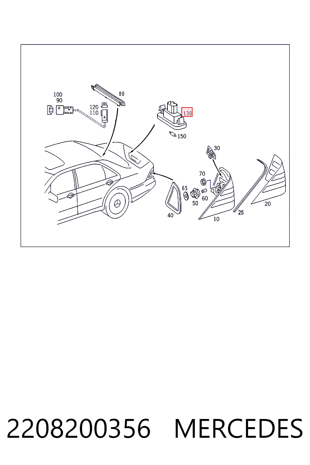 Comprar Luz matricula Mercedes S  W220