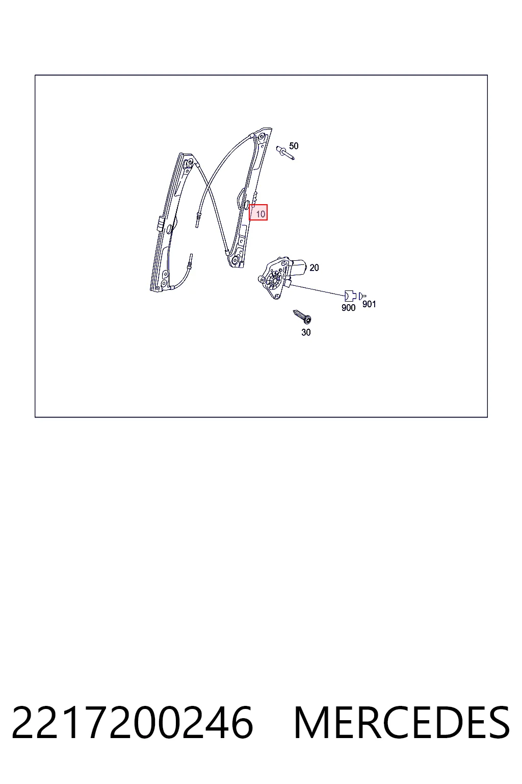 Comprar Mecanismo de elevalunas delantero derecha Mercedes S  W221