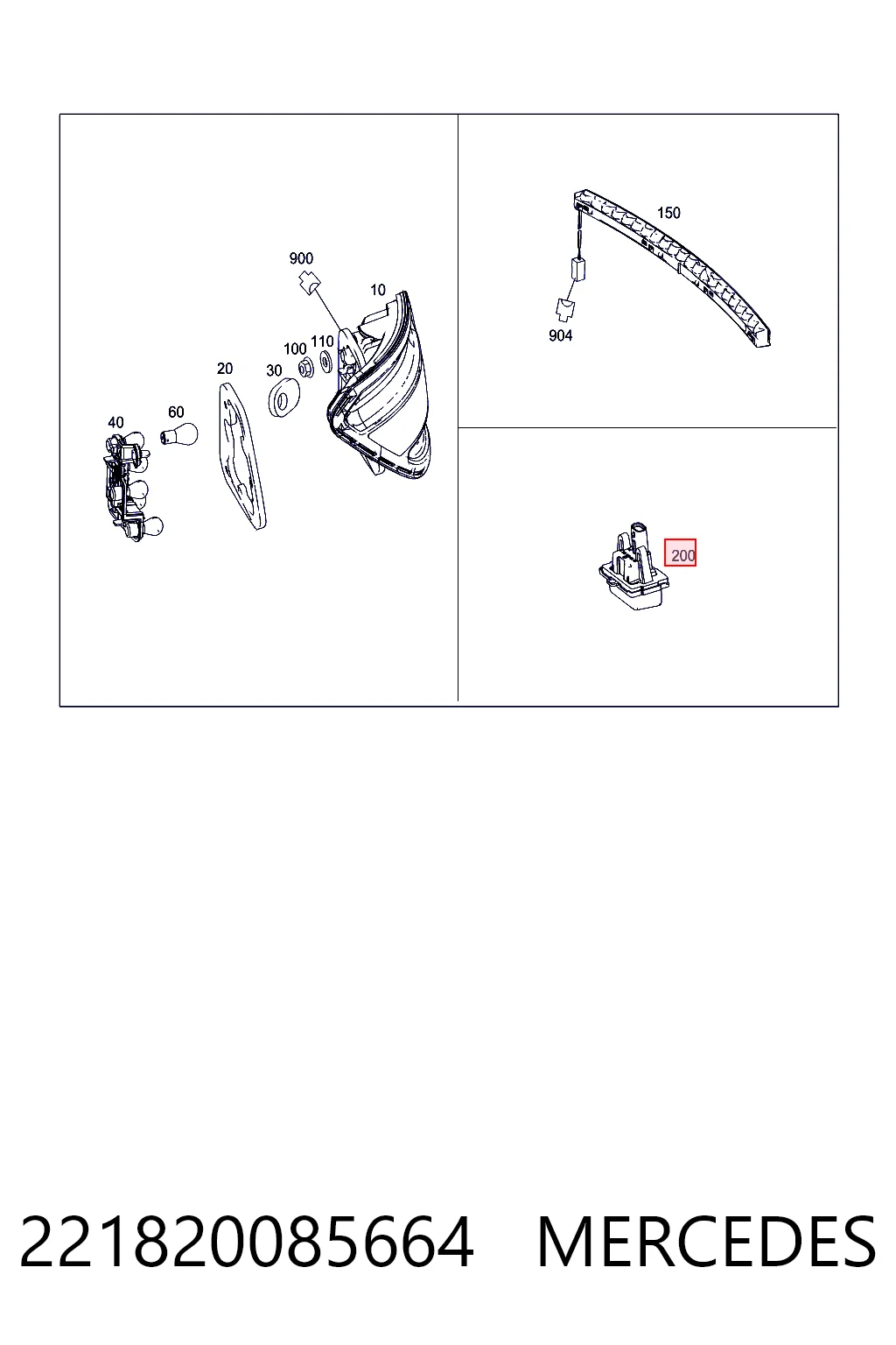 Luces LED de matricula E  sedán (2009-2016) original desde 20,00 €