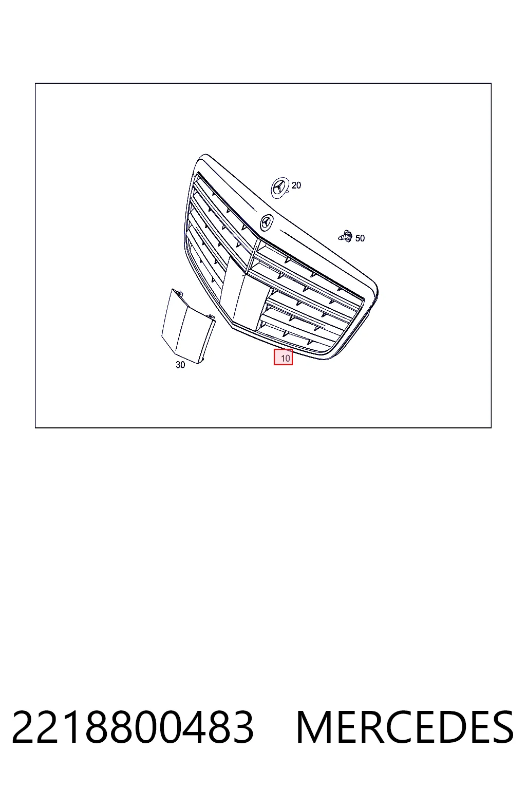 Comprar Parrilla Mercedes S  W221