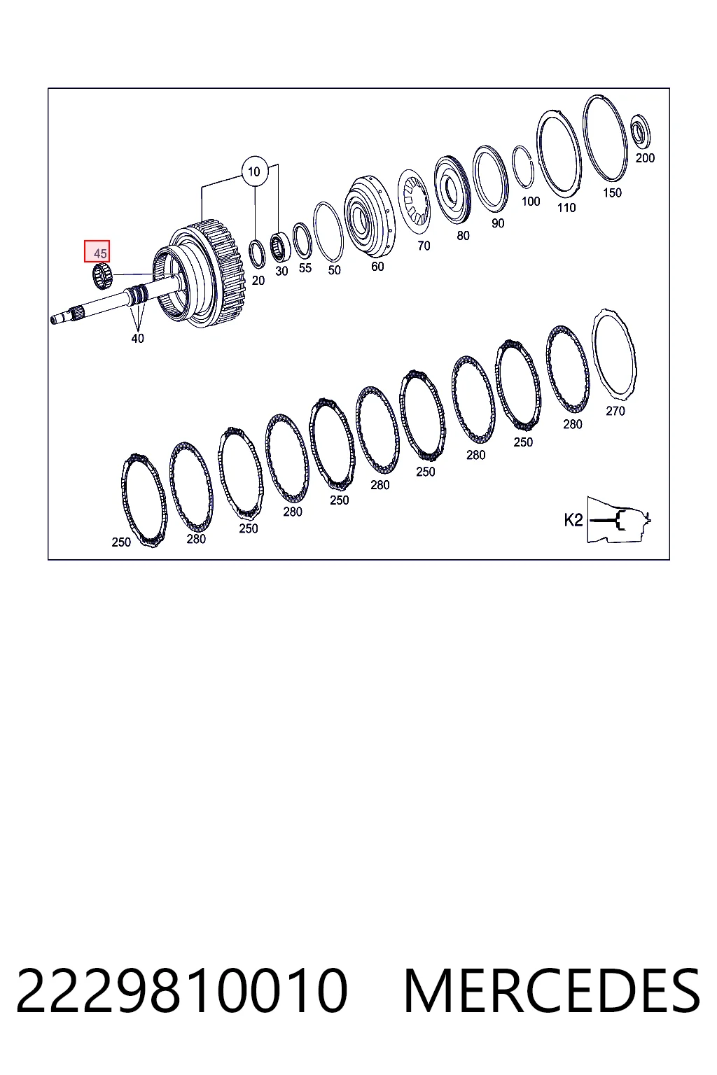 2229810010 Mercedes