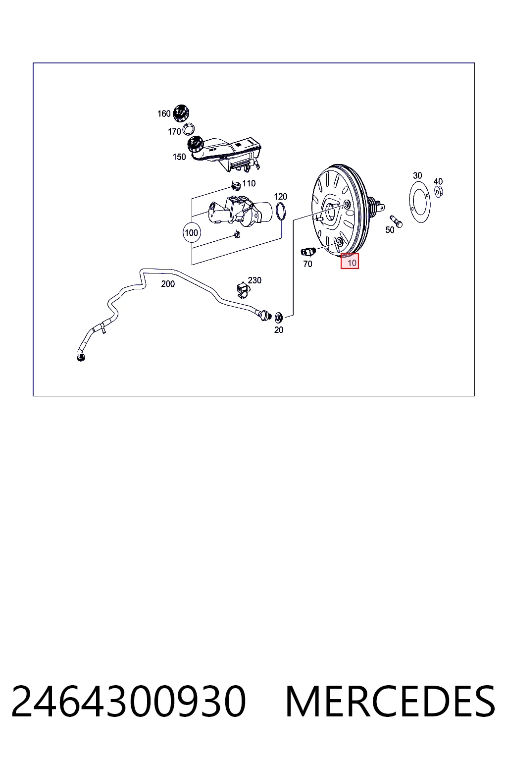 Servofreno para Mercedes A  W176