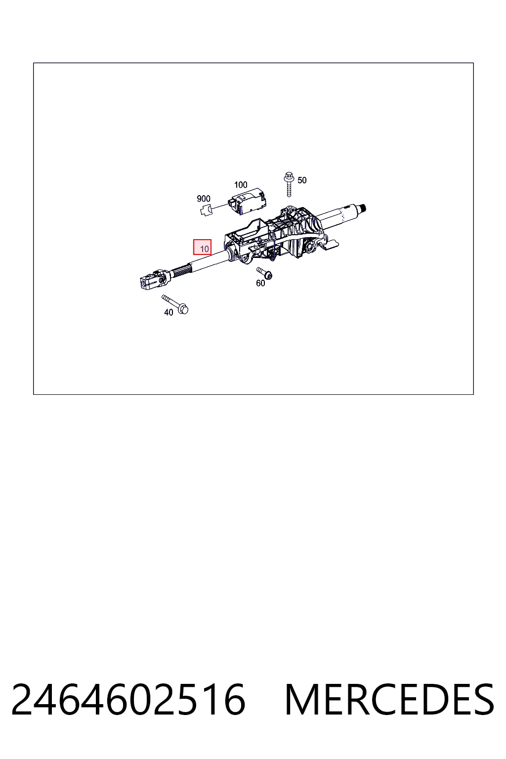 Columna de volante para Mercedes A  W176