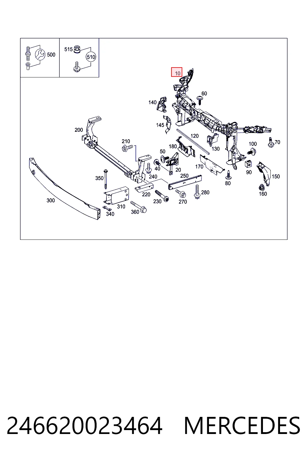 Soporte de radiador  Starline KH3509200
