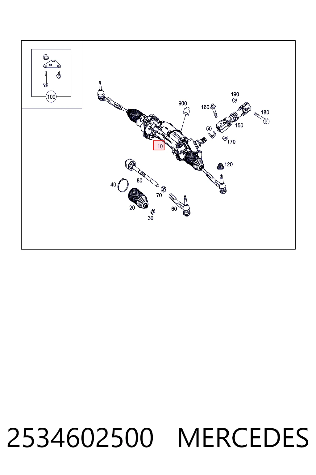 Comprar Cremallera de dirección Mercedes GLC  X253
