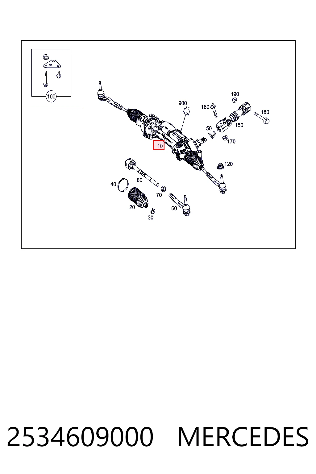 Comprar Cremallera de dirección Mercedes GLC  X253