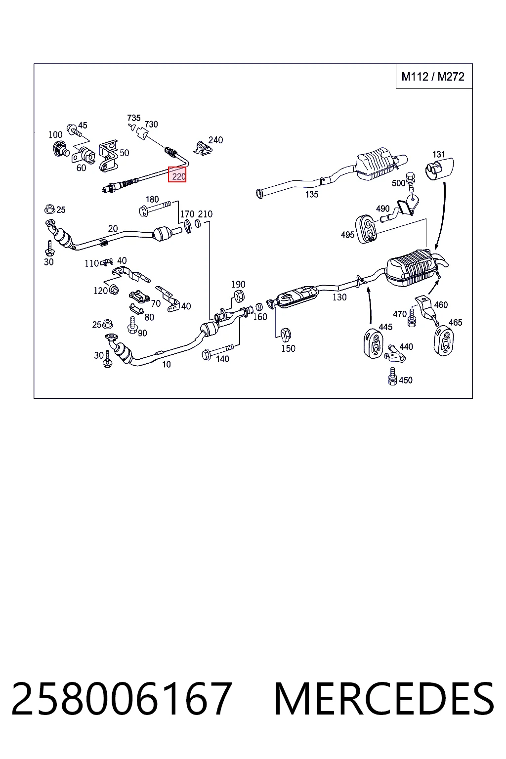 Sonda lambda K05099820AA Chrysler