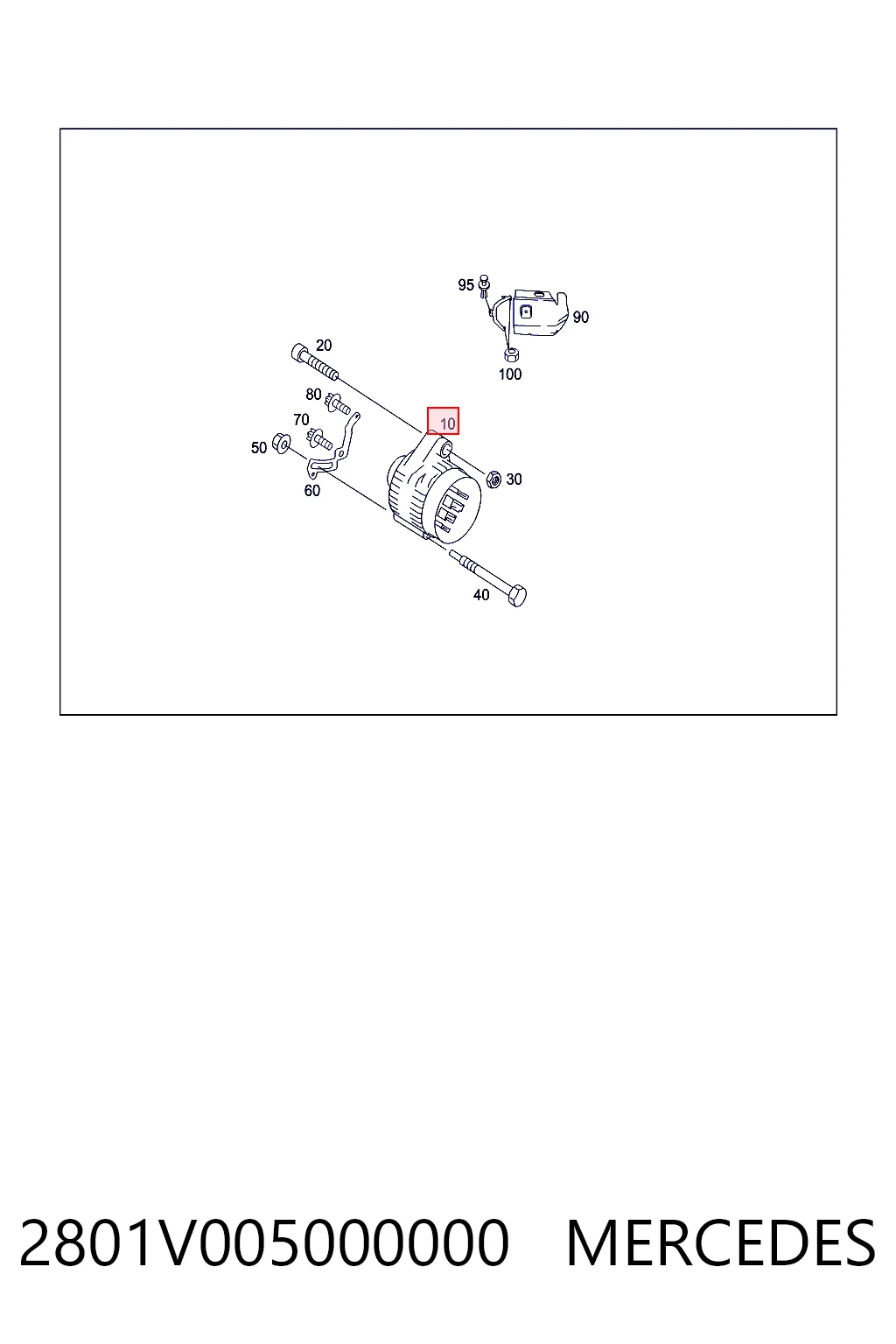 Alternador 2801V005000000 MERCEDES