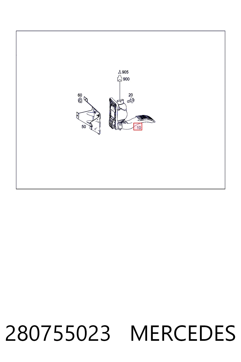 Comprar 280755023 VAG Pedal del acelerador