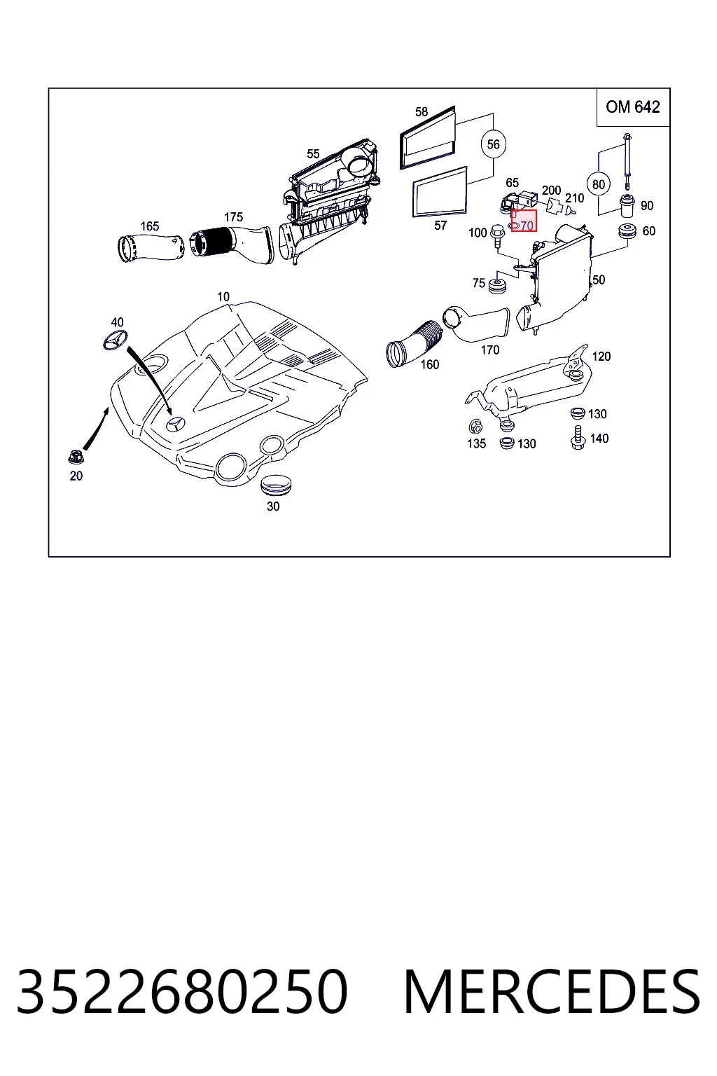 3522680250 MERCEDES