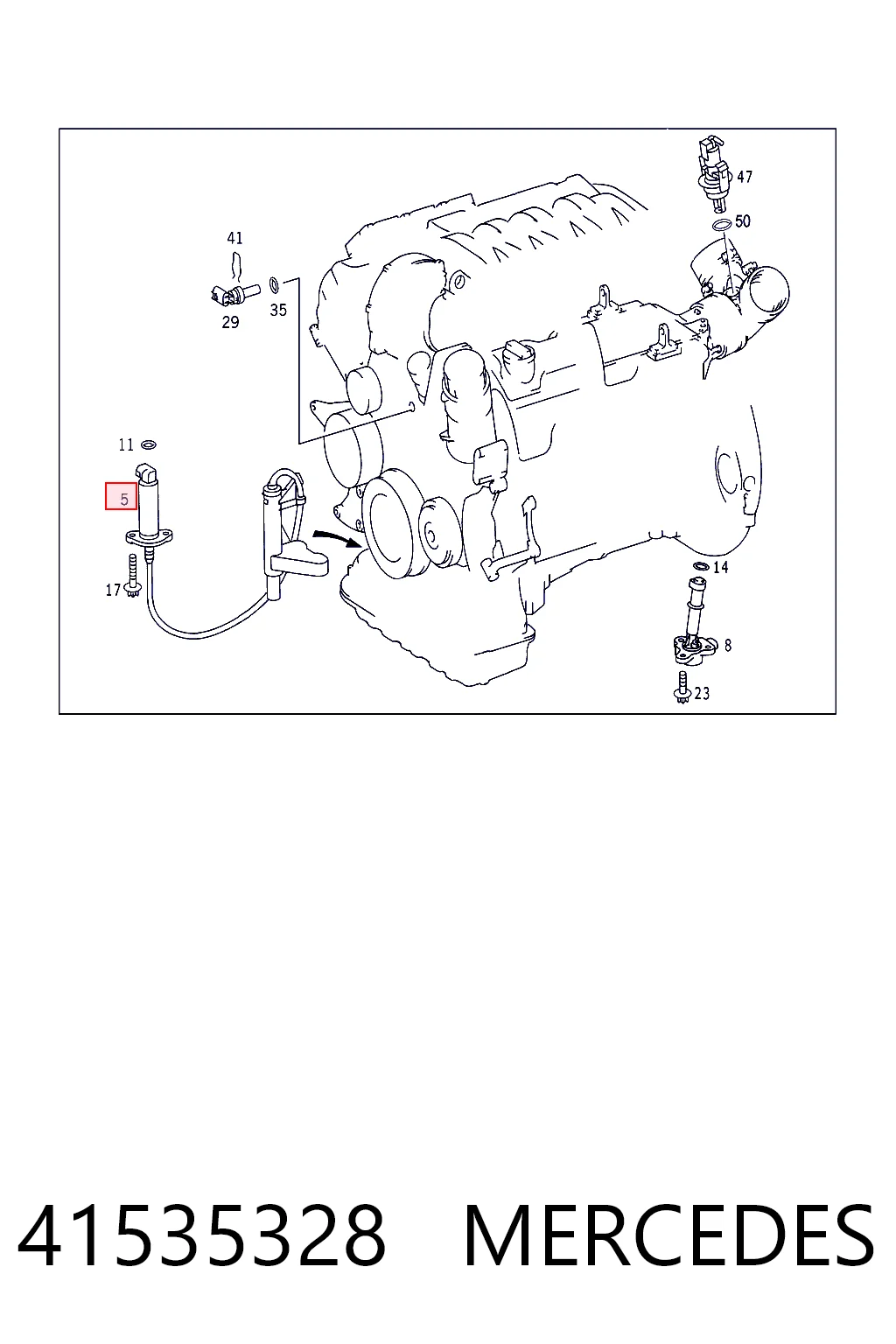 41535328 Mercedes Sensor de nivel de aceite