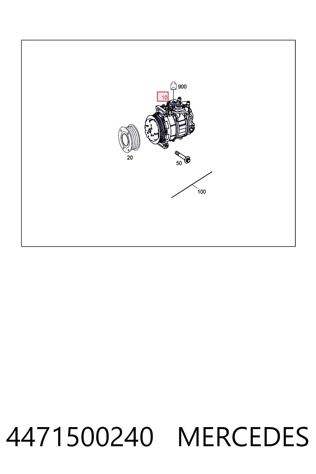 4471500240 Mercedes Compresor climatizador