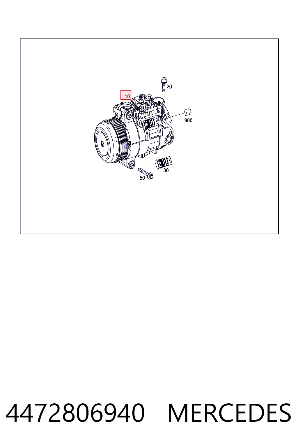 4472806940 Mercedes Compresor climatizador