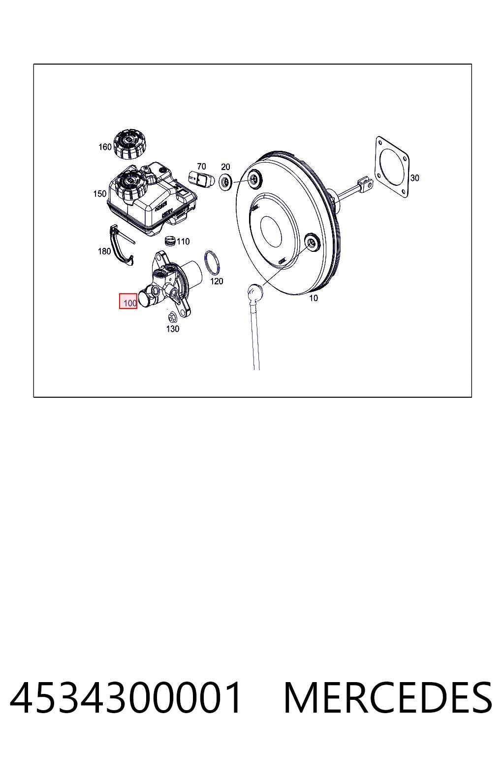 Cilindro principal de frenos para Smart FORFOUR  453