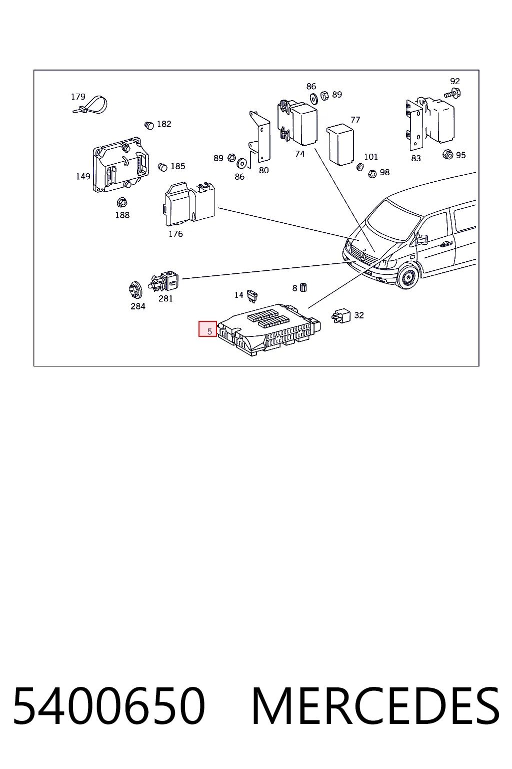 Caja fusibles VAG 0005400650 precio, desde 49,37 EUR