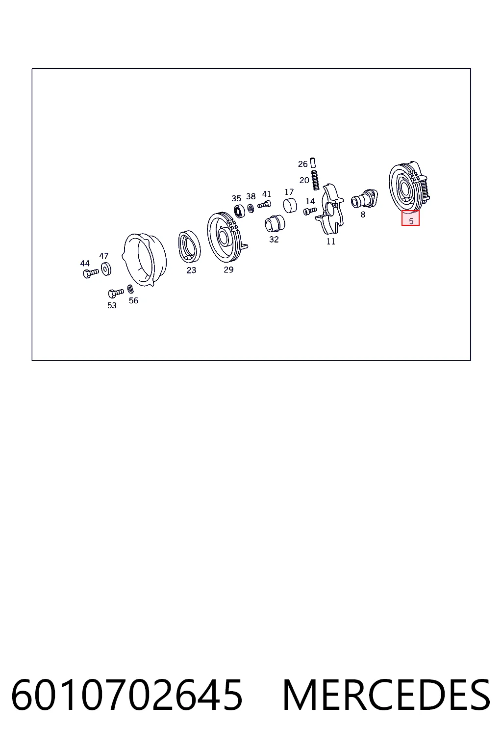 Avance automático de inyección de combustible 6010702645 MERCEDES
