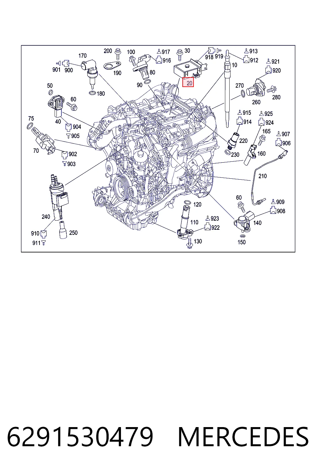 6291530479 Mercedes Relé de bujías incandescentes