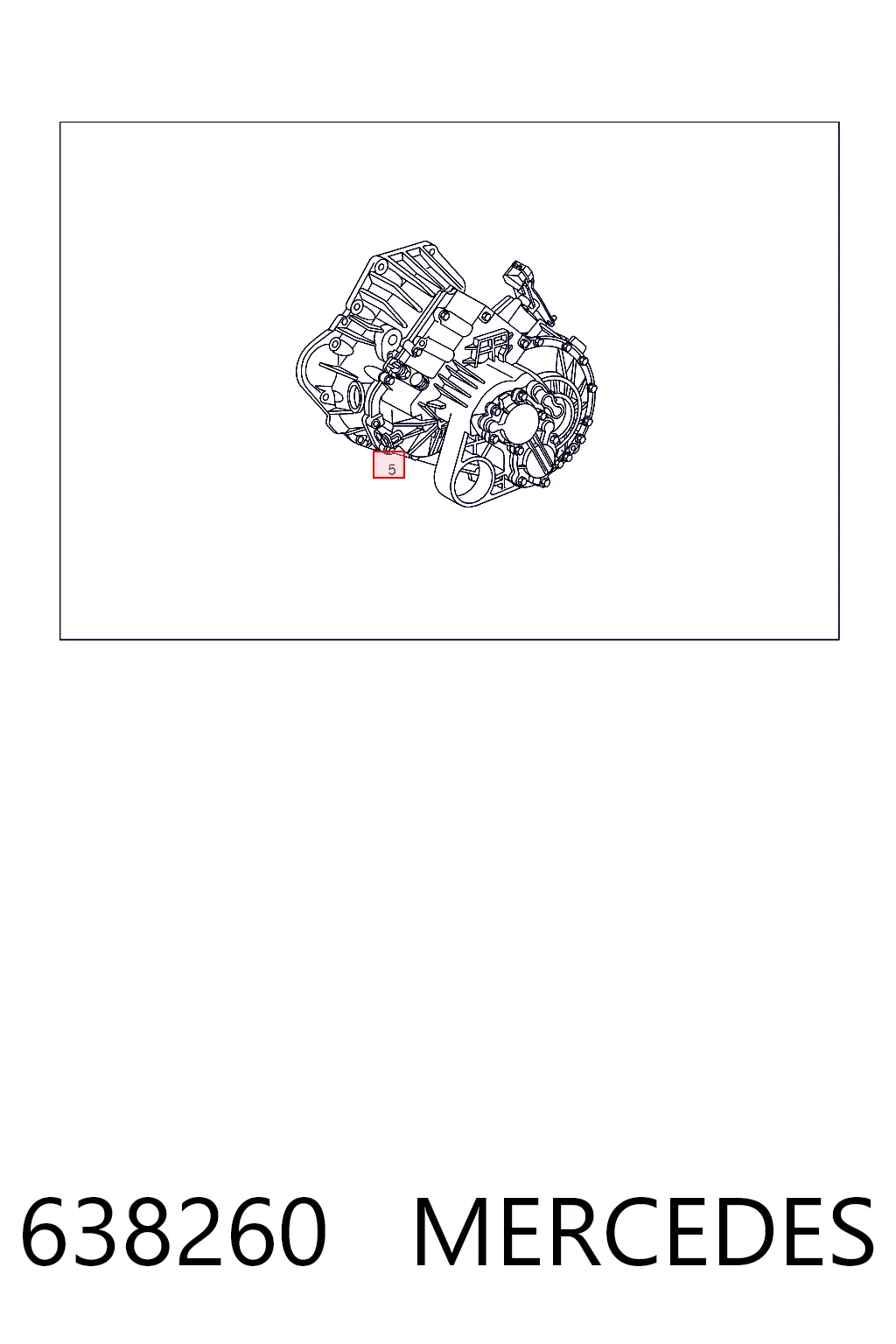 638260 Mercedes Transimisión manual